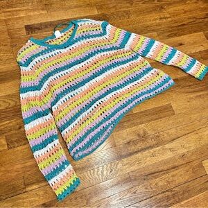Adyson Parker Colorful Striped Women's Sweater